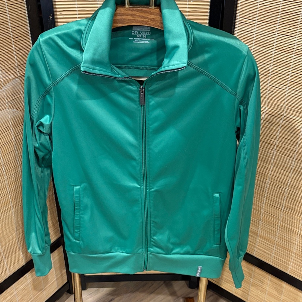 Driven Green Full-Zip Athletic Jacket